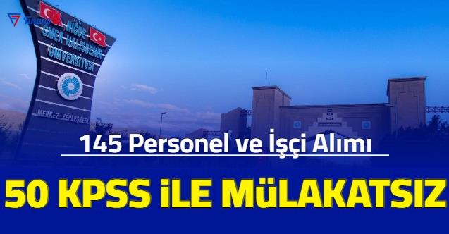 Niğde Ömer Halisdemir Üniversitesi 50 KPSS Ile Mülakatsız Personel ...