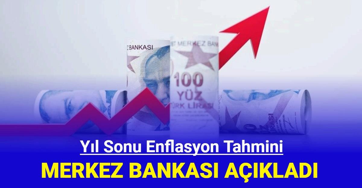 Son dakika Merkez Bankası 2023 ve 2024 yıl sonu enflasyon tahmini