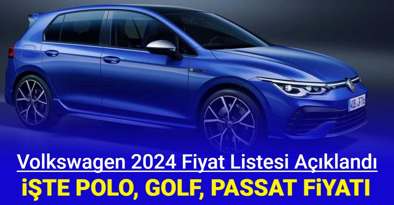 Volkswagen Ocak 2024 fiyat listesi Polo, Golf, T cross, T roc, Taigo