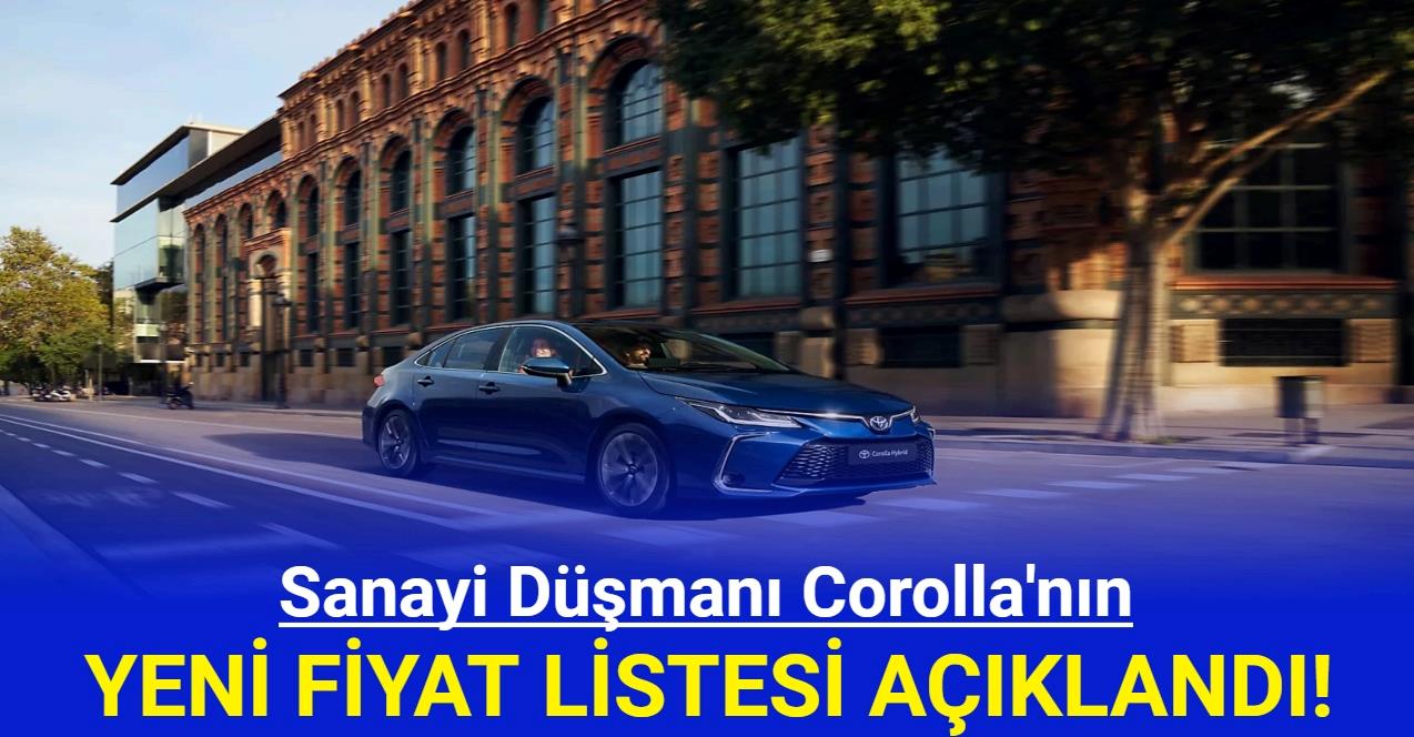 Yeni Toyota Corolla'nın Güncel Fiyat Listesi Belli Oldu 2024